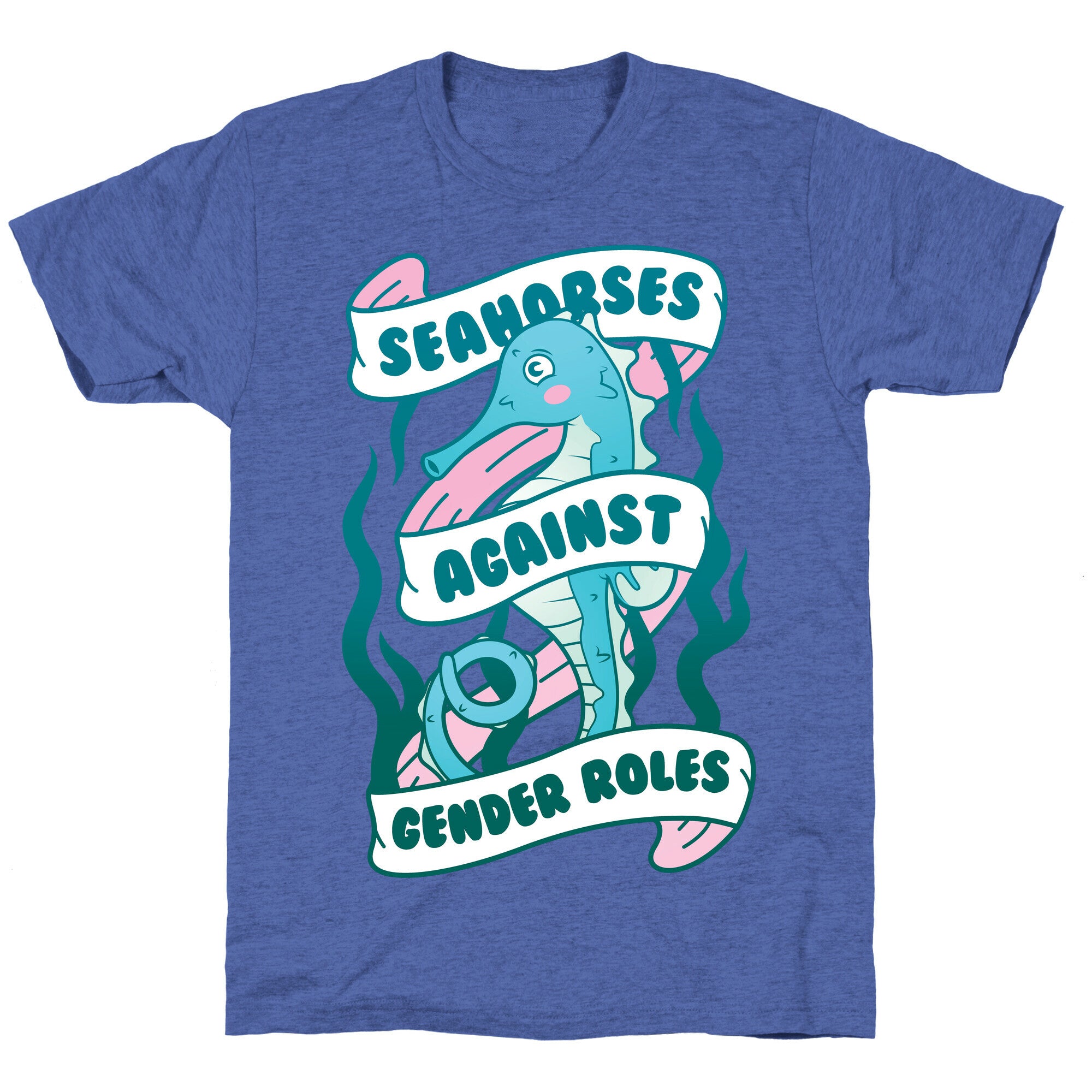 Seahorses Against Gender Roles Unisex Triblend Tee